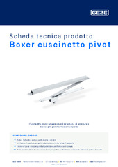 Boxer cuscinetto pivot Scheda tecnica prodotto IT