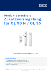 Zusatzverriegelung für OL 90 N / OL 95 Produktdatenblatt DE