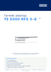 TS 5000 RFS 3-6  * Termék adatlap HU