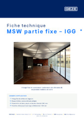 MSW partie fixe - IGG  * Fiche technique FR