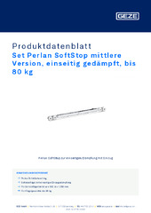 Set Perlan SoftStop mittlere Version, einseitig gedämpft, bis 80 kg Produktdatenblatt DE