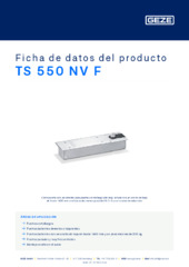 TS 550 NV F Ficha de datos del producto ES