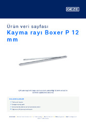 Kayma rayı Boxer P 12 mm Ürün veri sayfası TR