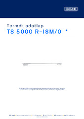 TS 5000 R-ISM/0  * Termék adatlap HU