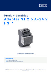 Adapter NT 2,5 A-24 V HS  * Produktdatablad NB