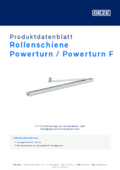 Rollenschiene Powerturn / Powerturn F Produktdatenblatt DE