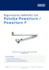 Polužje Powerturn / Powerturn F Sigurnosno-tehnički list HR