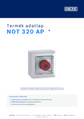 NOT 320 AP  * Termék adatlap HU