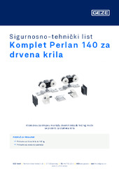 Komplet Perlan 140 za drvena krila Sigurnosno-tehnički list HR
