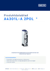 A4301L-A 2POL  * Produktdatablad SV