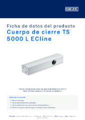 Cuerpo de cierre TS 5000 L ECline Ficha de datos del producto ES