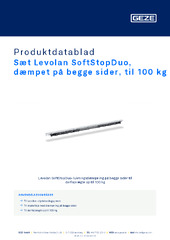Sæt Levolan SoftStopDuo, dæmpet på begge sider, til 100 kg Produktdatablad DA