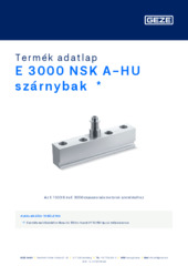 E 3000 NSK A-HU szárnybak  * Termék adatlap HU