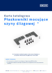 Płaskowniki mocujące szyny ślizgowej Karta katalogowa PL
