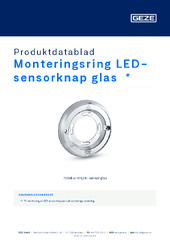 Monteringsring LED-sensorknap glas  * Produktdatablad DA