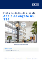 Apoio de engate GC 335 Ficha de dados de produto PT