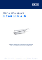 Boxer EFS 4-6 Karta katalogowa PL