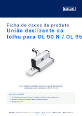 União deslizante da folha para OL 90 N / OL 95 Ficha de dados de produto PT