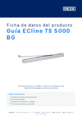 Guía ECline TS 5000 BG Ficha de datos del producto ES