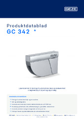 GC 342  * Produktdatablad DA