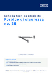 Forbice di sicurezza no. 35 Scheda tecnica prodotto IT