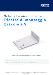 Piastra di montaggio braccio a V Scheda tecnica prodotto IT