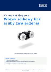 Wózek rolkowy bez śruby zawieszenia Karta katalogowa PL