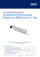 Drehtürantriebssystem Slimdrive EMD Invers 1-flg. Produktdatenblatt DE