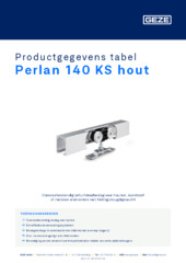 Perlan 140 KS hout Productgegevens tabel NL