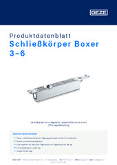 Schließkörper Boxer 3-6 Produktdatenblatt DE