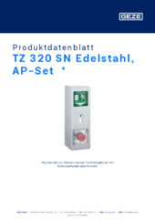 TZ 320 SN Edelstahl, AP-Set  * Produktdatenblatt DE