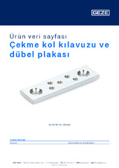 Çekme kol kılavuzu ve dübel plakası Ürün veri sayfası TR