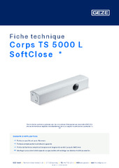 Corps TS 5000 L SoftClose  * Fiche technique FR