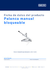 Palanca manual bloqueable Ficha de datos del producto ES