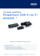 Powerturn 230 V-os T-elosztó  * Termék adatlap HU