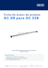 GC GR para GC 338 Ficha de dados de produto PT