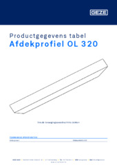 Afdekprofiel OL 320 Productgegevens tabel NL