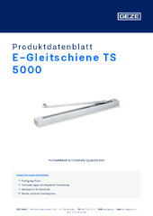 E-Gleitschiene TS 5000 Produktdatenblatt DE