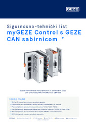 myGEZE Control s GEZE CAN sabirnicom  * Sigurnosno-tehnički list HR