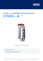 FT500--B  * Fișa cu datele produsului RO