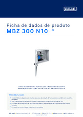 MBZ 300 N10  * Ficha de dados de produto PT