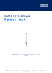 Power lock Karta katalogowa PL