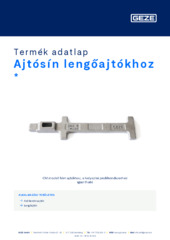 Ajtósín lengőajtókhoz  * Termék adatlap HU