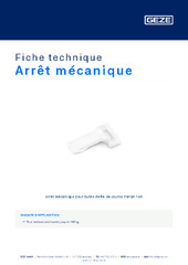 Arrêt mécanique Fiche technique FR