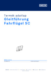 Gleitführung Fahrflügel SC Termék adatlap HU