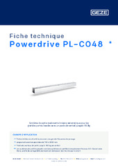 Powerdrive PL-CO48  * Fiche technique FR