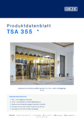 TSA 355  * Produktdatenblatt DE