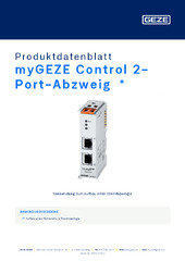 myGEZE Control 2-Port-Abzweig  * Produktdatenblatt DE