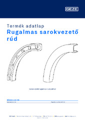 Rugalmas sarokvezető rúd Termék adatlap HU
