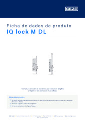 IQ lock M DL Ficha de dados de produto PT